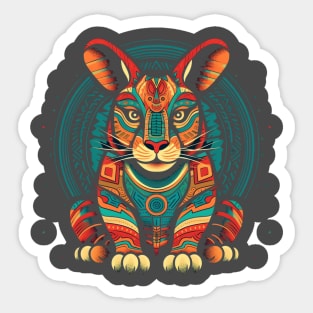 Stand Out with Our Vibrant Zodiac Tiger Design | Ignite Your Courage Sticker